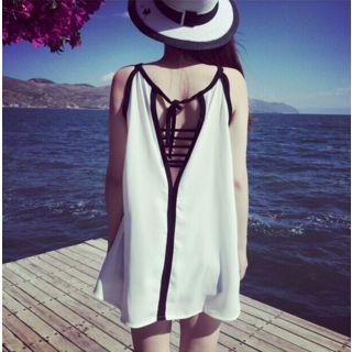 Strappy Backless A-line Dress