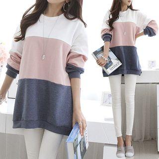 Three-tone Long Pullover