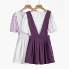 Short-sleeve Top / Plain Jumper Shorts