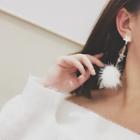 Dangling Furry Earrings