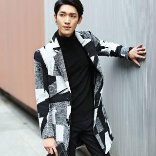 Patterned Woolen Coat