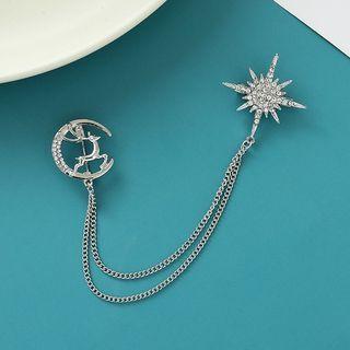 Fawn And Star Brooch As Shown In Figure - One Size