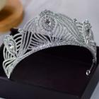 Rhinestone Wedding Tiara White - One Size