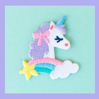 Unicorn Embroidered Brooch
