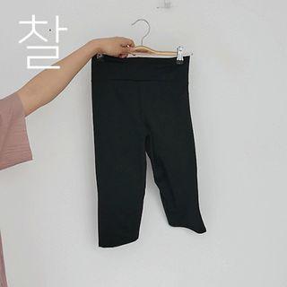Wide-band Biker Leggings