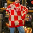 Check Sweater / Scarf