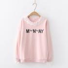Lace Lettering Pullover