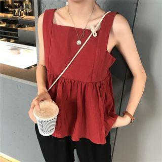 Sleeveless Square Neck Top / Harem Pants