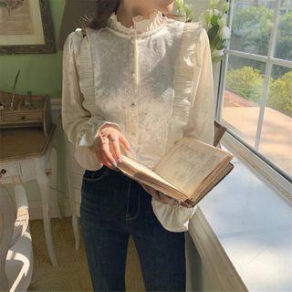 Lantern-sleeve Long-sleeve Shirt