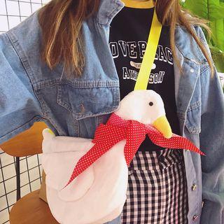 Chenille Duck Crossbody Bag As Shown In Figure - One Size