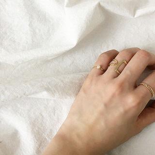 Set Of 3: Metallic Ring