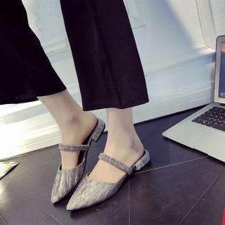 Slide Point-toe Flats