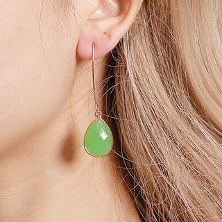 Droplet Earring 02 - 10739 - Pink - One Size