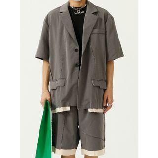 Short-sleeve Plain Jacket