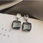 Diamond-cut Rhinestone Drop Earring