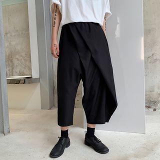 Irregular Cropped Straight-cut Pants