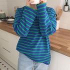 Long-sleeve Striped Oversize T-shirt