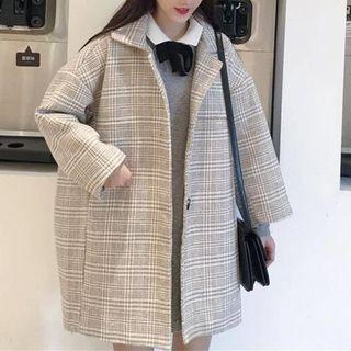 Houndstooth Buttoned Jacket