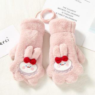 Rabbit Embroidered Gloves
