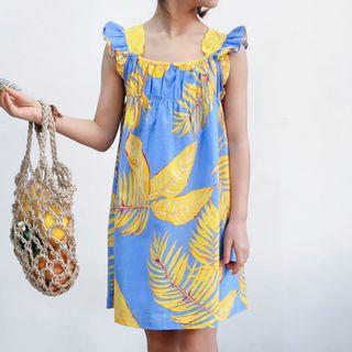 Family Matching Sleeveless Printed Dress