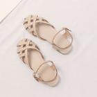 Woven Round-toe Flat Sandals