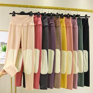 Knee Patch Fleece-lined Leggings