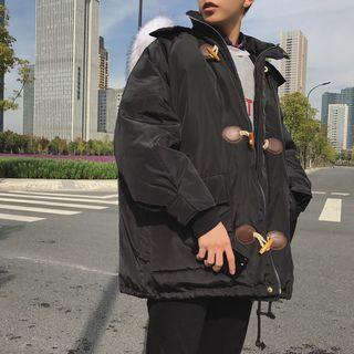 Faux-fur Trim Hoodie Padded Coat