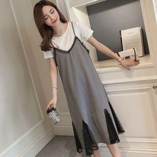 Set: Nursery T-shirt + Sleeveless A-line Dress