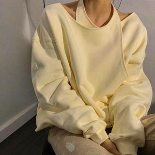 Mock-two-piece Long-sleeve Sweater