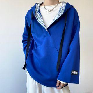 Plaid Lining Hoodie