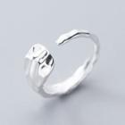 Asymmetric Open Ring S925 Silver - Ring - One Size