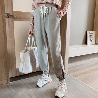 Harem Sweatpants Light Gray - One Size