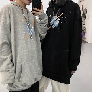 Universe Print Hooded Sweatshirt