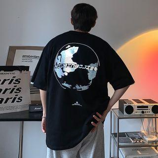 Reflective Lettering Short-sleeve Top
