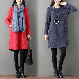 Long-sleeve Dual Pocket Dress
