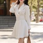 V-neck Coat Dress