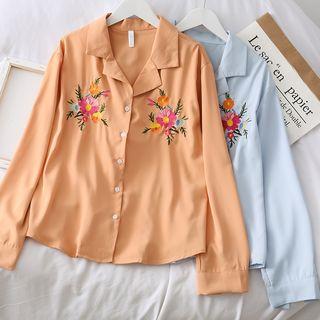 Embroidered Loose-fit Light Shirt