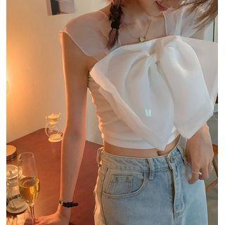 Mesh Bow Tank Top