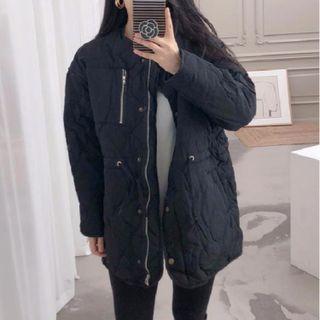 Tie-waist Quilted Jacket