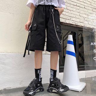 Plain Cargo Pocket Shorts