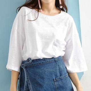 Loose-fit 3/4 Sleeve T-shirt