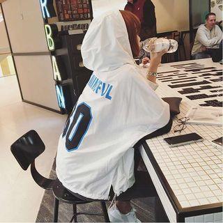 Hooded Windbreaker White - One Size