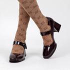 Block Heel Mary Jane Shorts