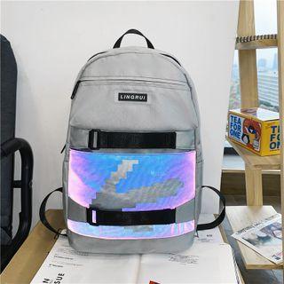 Print Panel Zip Backpack