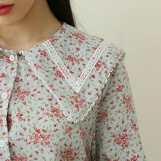 Puritan-collar Bloom Blouse