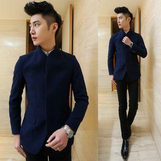 Plain Fly Placket Blazer