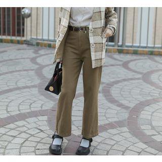 High Waist Pants With Belt Bag