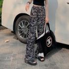Lettering Maxi Skirt