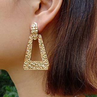 Alloy Triangle Dangle Earring As Shown In Figure - One Size