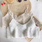 Crochet Knit Cropped Camisole Top (various Designs)